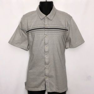 ALFANI regular fit casual button down shirt